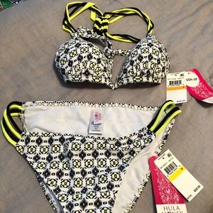 NWT Hula Honey Bikini - Top S, Bottom M